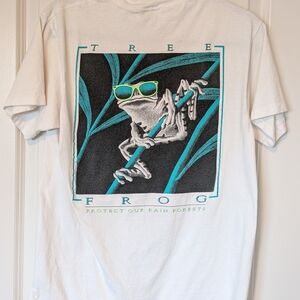 VTG 90s Tree Frog Lifeforms International T-Shirt